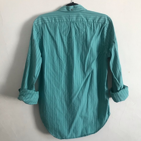 Marc by Marc Jacobs Turquoise Button Down Shirt - Picture 7 of 7